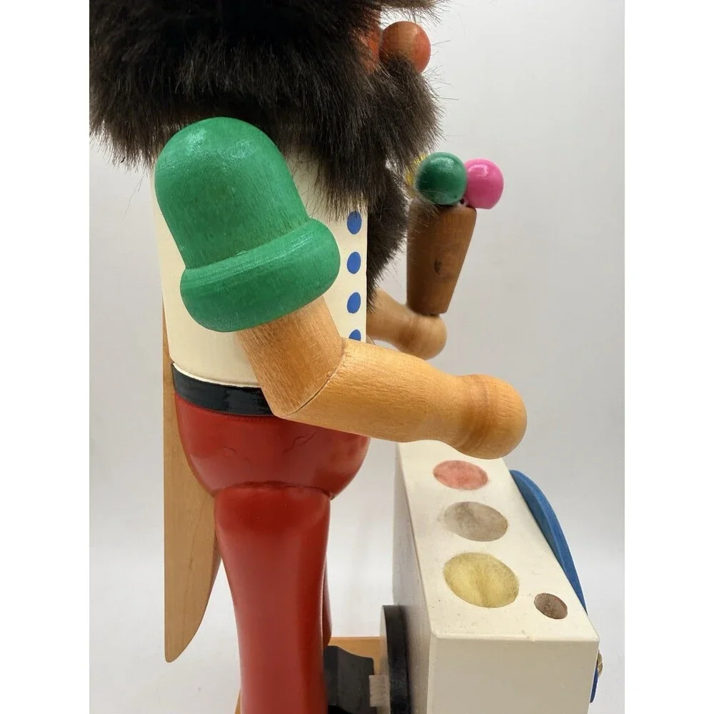 NUTCRACKER ZUBER SIGNED NUMBERED ICE CREAM MAKER CART STAND 14